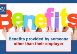 Benefits provided by someone other than their employer
