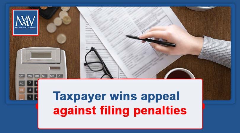 Taxpayer wins appeal against filing penalties