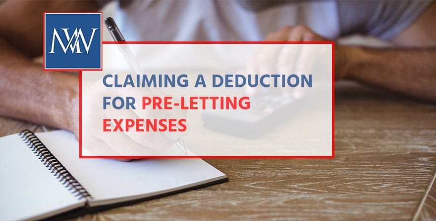 claiming a deduction for preletting -min