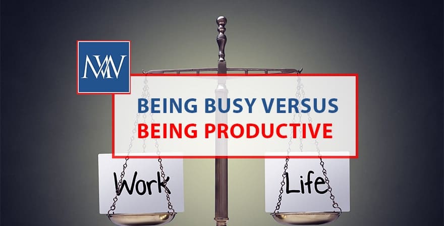 Being busy versus being productive