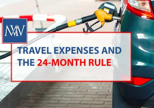 Travel expenses and the 24 month rule