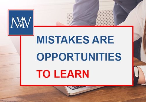 mistakes are oppotunities to learn