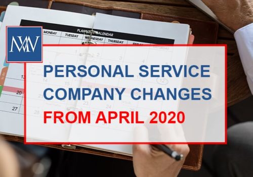 personal service company changes from april 2020