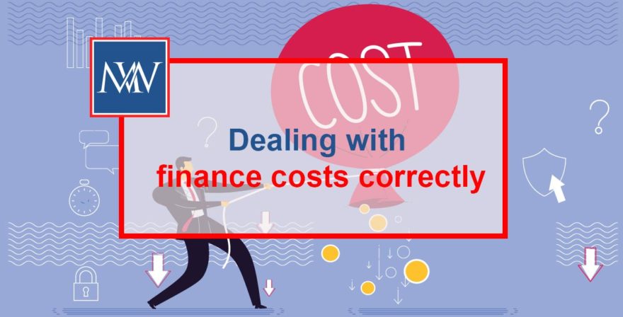 Dealing with finance costs correctly