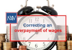 Correcting an overpayment of wages