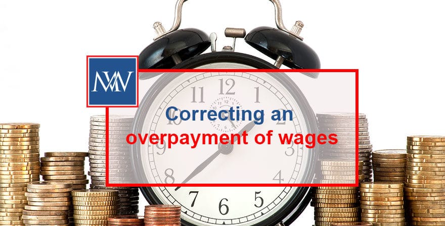 Correcting an overpayment of wages
