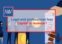 Legal and professional fees – Capital or revenue?