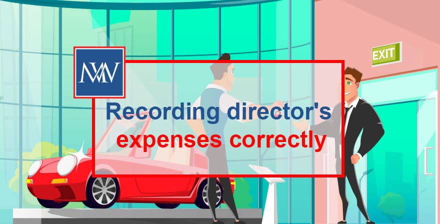 Recording director's expenses correctly