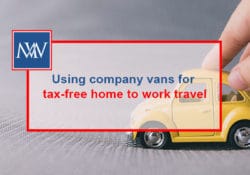 Using company vans for tax-free home to work travel