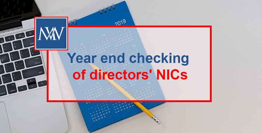 Year end checking of directors' NICs