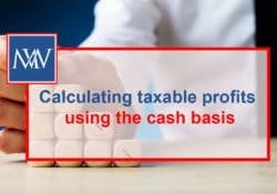 Calculating taxable profits using the cash basis