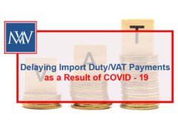 Delaying Import Duty/VAT Payments as a Result of COVID - 19