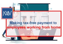 Making tax-free payment to employees working from home