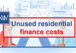 Unused residential finance costs