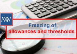 Freezing of allowances and thresholds