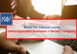 Relief for interest costs – Unincorporated business v limited company