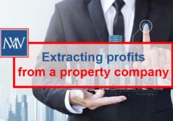 Extracting profits from a property company