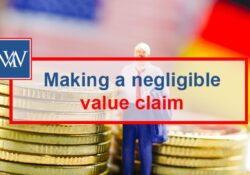 Making a negligible value claim