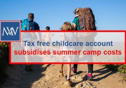 Tax free childcare account subsidises summer camp costs