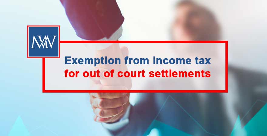 Exemption from Income Tax for out of court settlements
