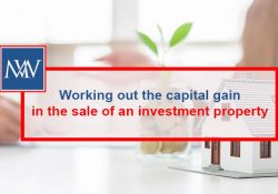 Working out the capital in the sale of an investment property