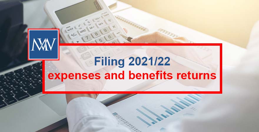 Filing 2021/22 expenses and benefits returns