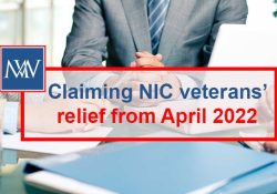 Claiming NIC veterans’ relief from April 2022