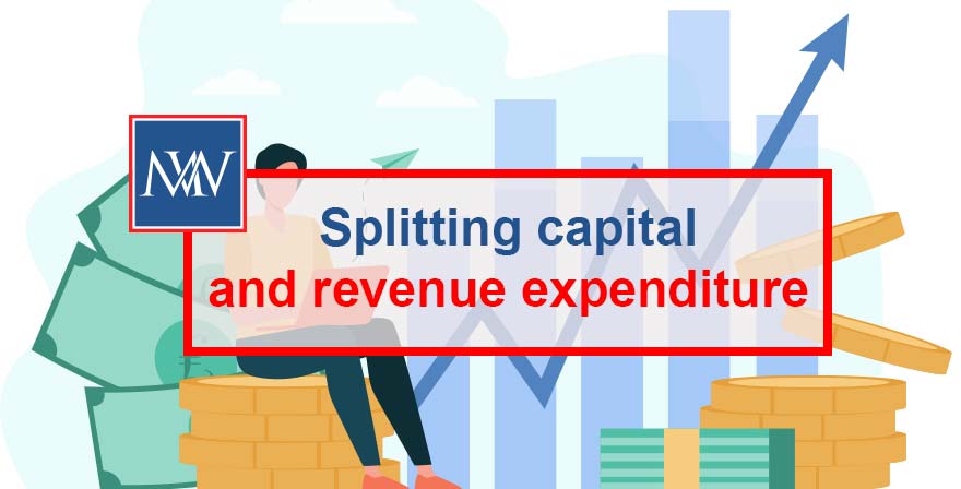 Splitting capital and revenue expenditure