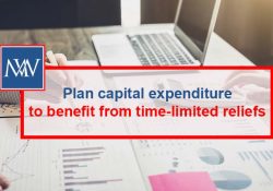 Plan capital expenditure to benefit from time-limited reliefs