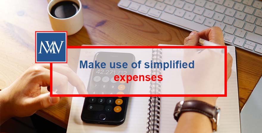 Make use of simplified expenses