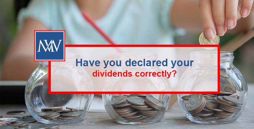 Have you declared your dividends correctly?