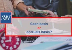 cash basis and the accruals basis