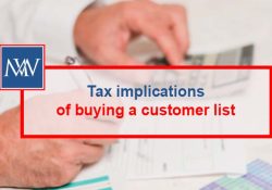 Tax implications of buying a customer list