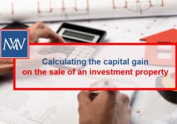 Calculating the capital gain on the sale of an investment property