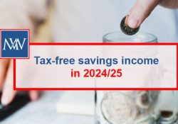 Tax-free savings income in 2024-25