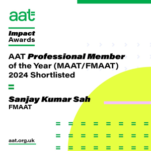 AAT Professional Member of the Year (MAAT/FMAAT) Award – Shortlisted